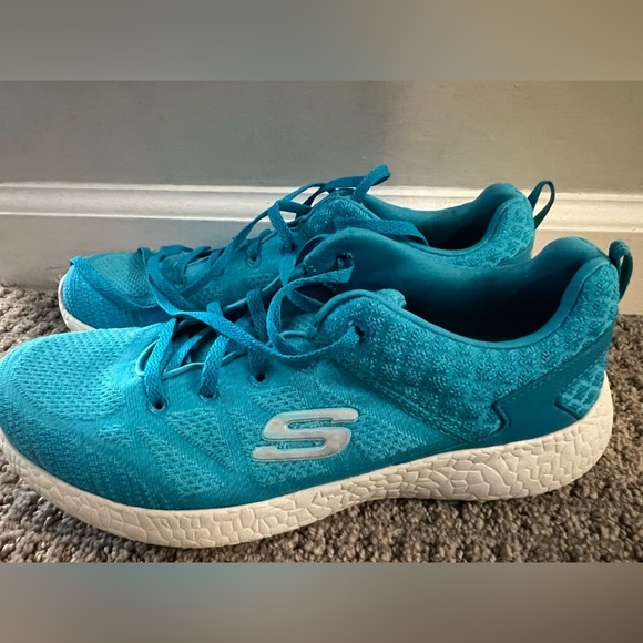 Skechers Women's Burst Fashion Sneakers Blue - Picture 2 of 6